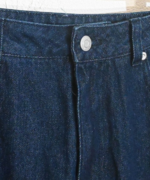 Anytime Songs（エニータイムソングス）の「12オンス ワイドテーパード 5ポケット デニムパンツ（デニムパンツ・メンズ・ブラック系その他2/ブルー系その他2/ブラック系その他/インディゴブルー/ブルー系その他・X-LARGE/MEDIUM/LARGE）」の6枚目の写真
