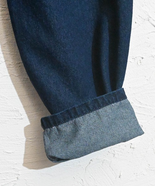 Anytime Songs（エニータイムソングス）の「12オンス ワイドテーパード 5ポケット デニムパンツ（デニムパンツ・メンズ・ブラック系その他2/ブルー系その他2/ブラック系その他/インディゴブルー/ブルー系その他・X-LARGE/MEDIUM/LARGE）」の7枚目の写真