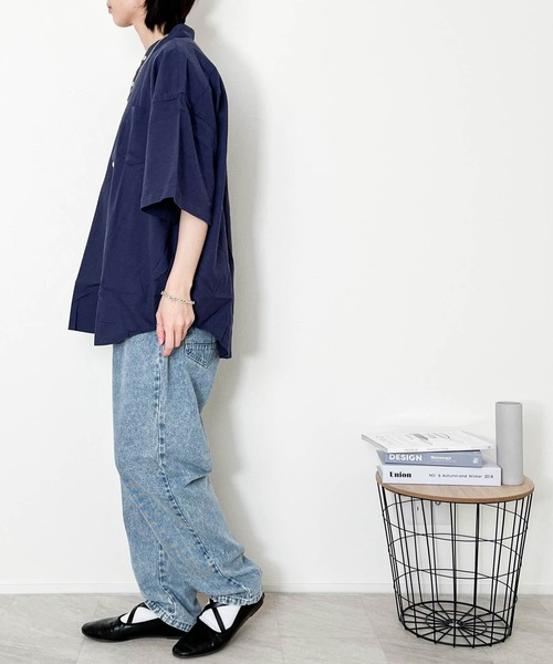 Anytime Songs（エニータイムソングス）の「12オンス ワイドテーパード 5ポケット デニムパンツ（デニムパンツ・メンズ・ブラック系その他2/ブルー系その他2/ブラック系その他/インディゴブルー/ブルー系その他・X-LARGE/MEDIUM/LARGE）」の20枚目の写真