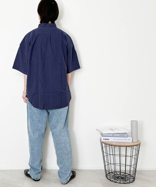 Anytime Songs（エニータイムソングス）の「12オンス ワイドテーパード 5ポケット デニムパンツ（デニムパンツ・メンズ・ブラック系その他2/ブルー系その他2/ブラック系その他/インディゴブルー/ブルー系その他・X-LARGE/MEDIUM/LARGE）」の19枚目の写真