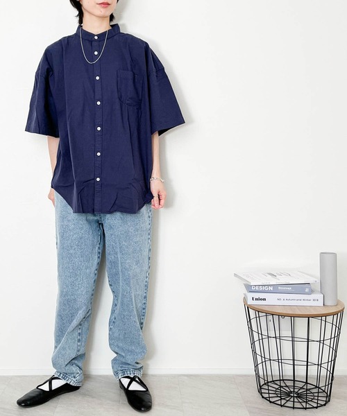 Anytime Songs（エニータイムソングス）の「12オンス ワイドテーパード 5ポケット デニムパンツ（デニムパンツ・メンズ・ブラック系その他2/ブルー系その他2/ブラック系その他/インディゴブルー/ブルー系その他・X-LARGE/MEDIUM/LARGE）」の21枚目の写真