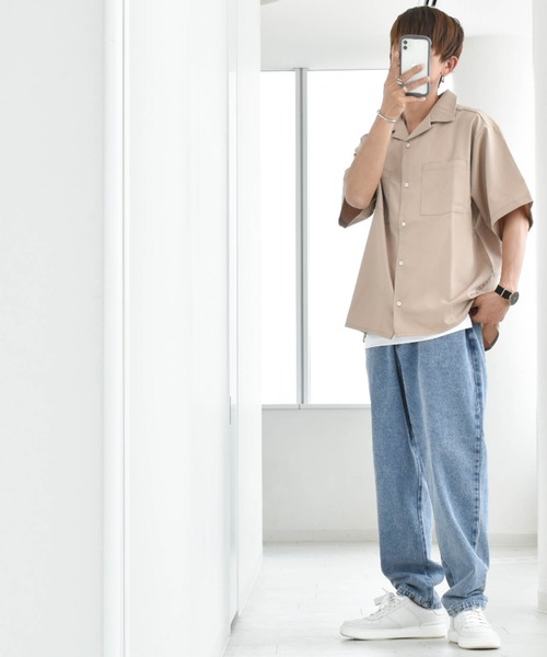 Anytime Songs（エニータイムソングス）の「12オンス ワイドテーパード 5ポケット デニムパンツ（デニムパンツ・メンズ・ブラック系その他2/ブルー系その他2/ブラック系その他/インディゴブルー/ブルー系その他・X-LARGE/MEDIUM/LARGE）」の12枚目の写真