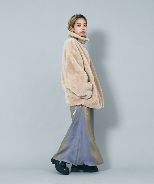 NOMINE(ノミネ)の「【セットアップ対応】スパークシャンブレーマーメイドスカート(スカート・レディース・チャコールグレー/グレー/グリーン/ダークオレンジ・S/M)」の7枚目の写真