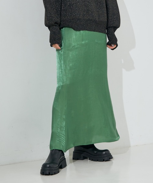 【セール】【セットアップ対応】スパークシャンブレーマーメイドスカート（スカート）｜NOMINE（ノミネ）