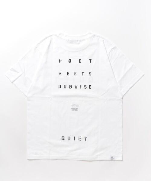 POET MEETS DUBWISE（ポエットミーツダブワイズ）の「【POET MEETS DUBWISE/ポエトミーツダブワイズ】 Quiet T-shirt クワイエットTシャツ（Tシャツ/カットソー・メンズ・ブラック/ホワイト/ライトグレー・M/XL/L）」の15枚目の写真