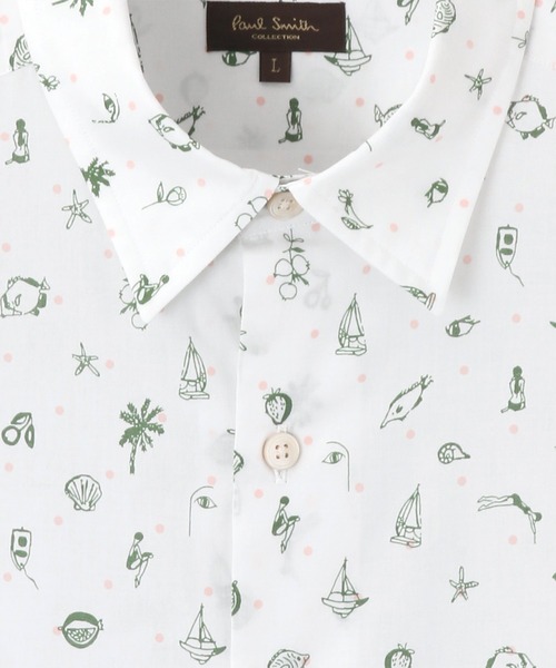 【高級ライン】希少 ポールスミスコレクション ビーチポルカディッツィーシャツ Paul Smith COLLECTION（ポールスミスコレクション）の「ビーチ