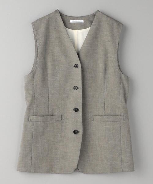 BEAUTY&YOUTH UNITED ARROWS（ビューティーアンドユースユナイテッドアローズ）の「ノーカラー ツイード ベスト（ベスト・レディース・ダークブラウン・S/M）」の4枚目の写真