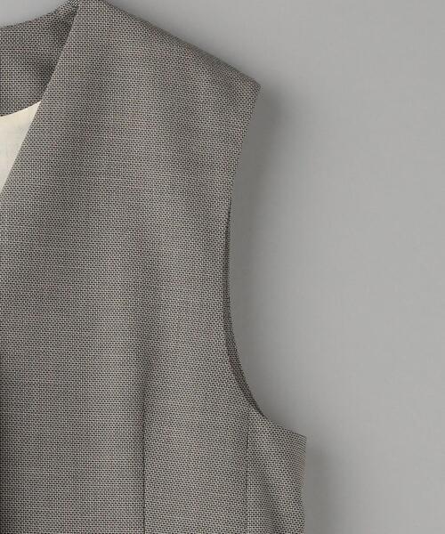 BEAUTY&YOUTH UNITED ARROWS（ビューティーアンドユースユナイテッドアローズ）の「ノーカラー ツイード ベスト（ベスト・レディース・ダークブラウン・S/M）」の11枚目の写真