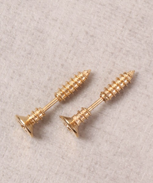 FUNALIVE（ファンアライブ）の「JON ステンレスネジピアス両耳２点セット（ピアス（両耳用）・メンズ・シルバー/ブラック/ゴールド・FREE）」の7枚目の写真