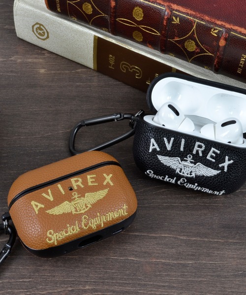 アヴィレックス AirPods Pro 第2世代 第1世代 ケース「刺繍ロゴ アヴィレックス AirPods Pro 第2世代 第1世代 ケース「刺繍ロゴ