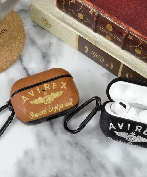 アヴィレックス AirPods Pro 第2世代 第1世代 ケース「刺繍ロゴ アヴィレックス AirPods Pro 第2世代 第1世代 ケース「刺繍ロゴ