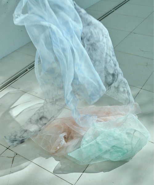 Ezick（エジック）の「Sketch flower ハイネックシアーブラウス（シャツ/ブラウス・レディース・ブルー/ブラック/グリーン/サーモンピンク・FREE）」の20枚目の写真