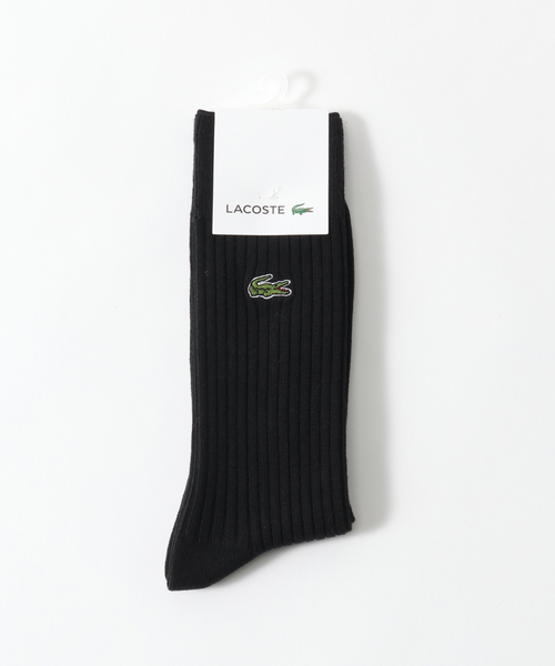 LACOSTE（ラコステ）の「【LACOSTE / ラコステ】 3×2リブクルーソックス（ソックス/靴下・メンズ・ホワイト/ブラック/ネイビー・FREE）」の3枚目の写真