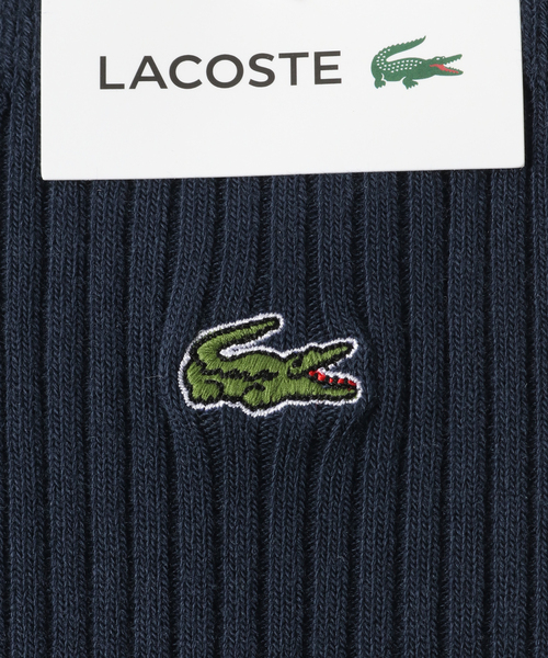 LACOSTE（ラコステ）の「【LACOSTE / ラコステ】 3×2リブクルーソックス（ソックス/靴下・メンズ・ホワイト/ブラック/ネイビー・FREE）」の5枚目の写真