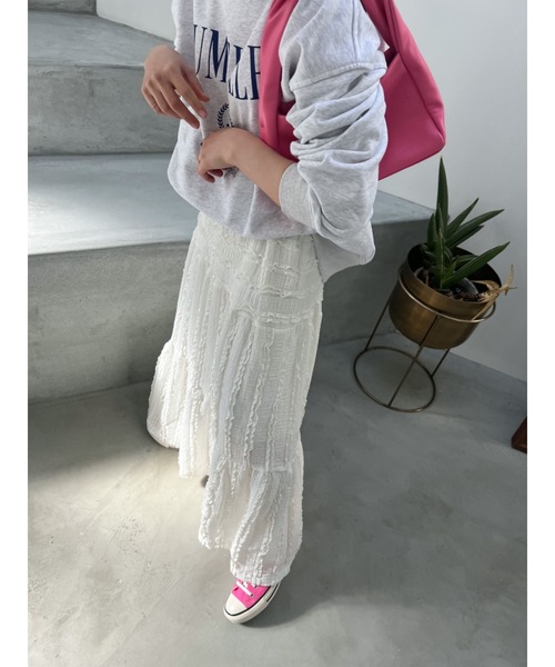 JUMELLE（ジュメロ）の「レースシャーリングスカート（スカート）」 - WEAR