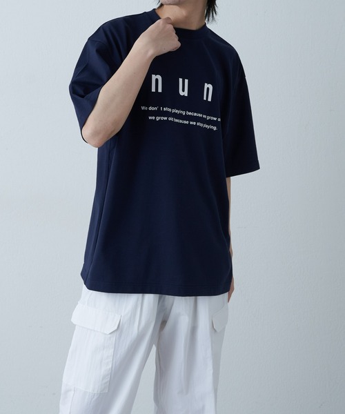 COLONY 2139（コロニートゥーワンスリーナイン）の「フロントメッセージ半袖T（Tシャツ/カットソー・メンズ・ネイビー/ホワイト/ブラック・MEDIUM/LARGE）」の6枚目の写真