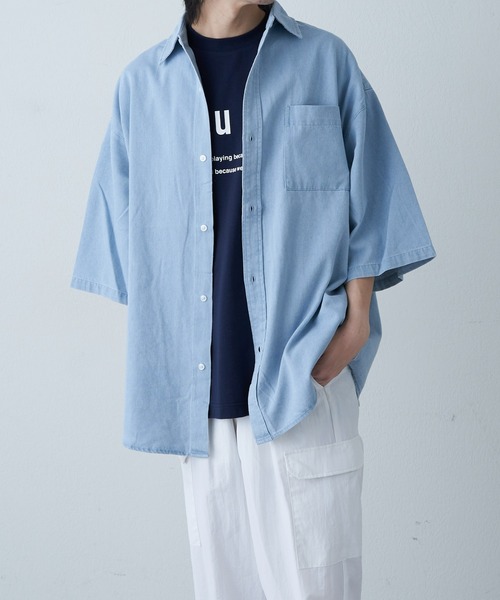 COLONY 2139（コロニートゥーワンスリーナイン）の「フロントメッセージ半袖T（Tシャツ/カットソー・メンズ・ネイビー/ホワイト/ブラック・MEDIUM/LARGE）」の7枚目の写真