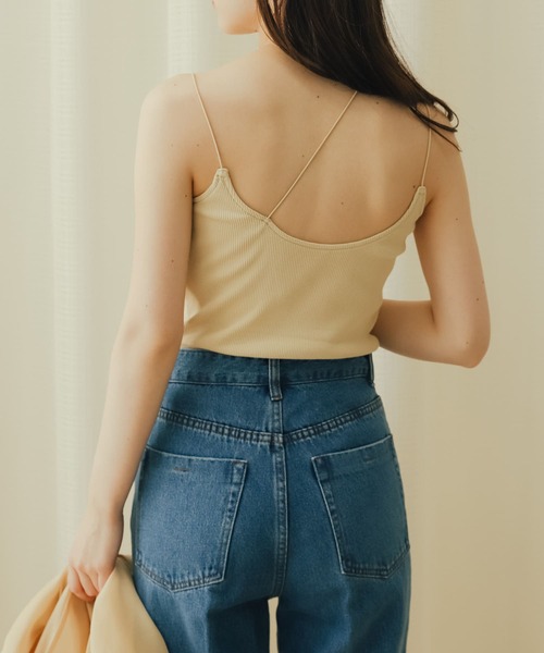 SENSE OF PLACE by URBAN RESEARCH(センスオブプレイスバイアーバンリサーチ)の「カップインアシンメトリーキャミソール(キャミソール・レディース・ライトベージュ/パープル/ベージュ/ブラック・ONE)」の11枚目の写真