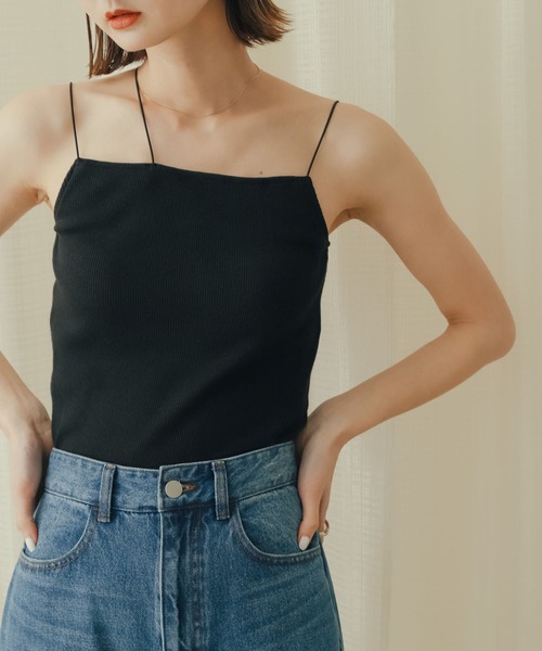 SENSE OF PLACE by URBAN RESEARCH(センスオブプレイスバイアーバンリサーチ)の「カップインアシンメトリーキャミソール(キャミソール・レディース・ライトベージュ/パープル/ベージュ/ブラック・ONE)」の12枚目の写真