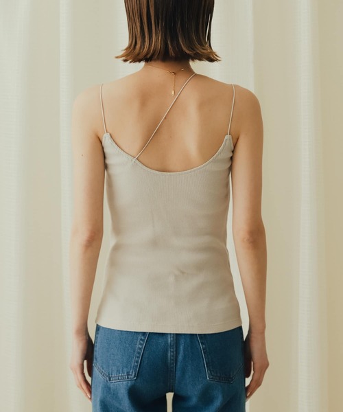 SENSE OF PLACE by URBAN RESEARCH(センスオブプレイスバイアーバンリサーチ)の「カップインアシンメトリーキャミソール(キャミソール・レディース・ライトベージュ/パープル/ベージュ/ブラック・ONE)」の18枚目の写真