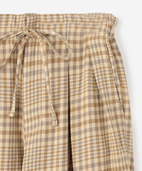 MONITALY（モニタリー）の「MONITALY | ワイドドロップクロッチパンツ チェック MEN（その他パンツ・メンズ・ベージュ系その他・S/M）」の10枚目の写真