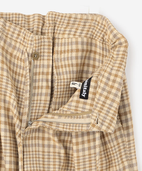 MONITALY（モニタリー）の「MONITALY | ワイドドロップクロッチパンツ チェック MEN（その他パンツ・メンズ・ベージュ系その他・S/M）」の11枚目の写真