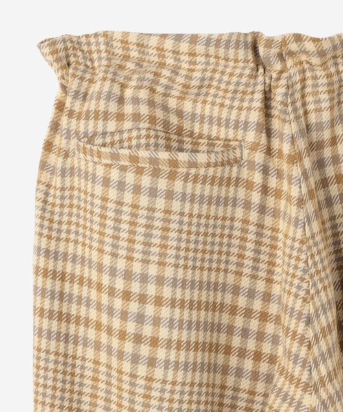 MONITALY（モニタリー）の「MONITALY | ワイドドロップクロッチパンツ チェック MEN（その他パンツ・メンズ・ベージュ系その他・S/M）」の7枚目の写真