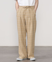 MONITALY | MONITALY | ワイドドロップクロッチパンツ チェック MEN(その他パンツ)