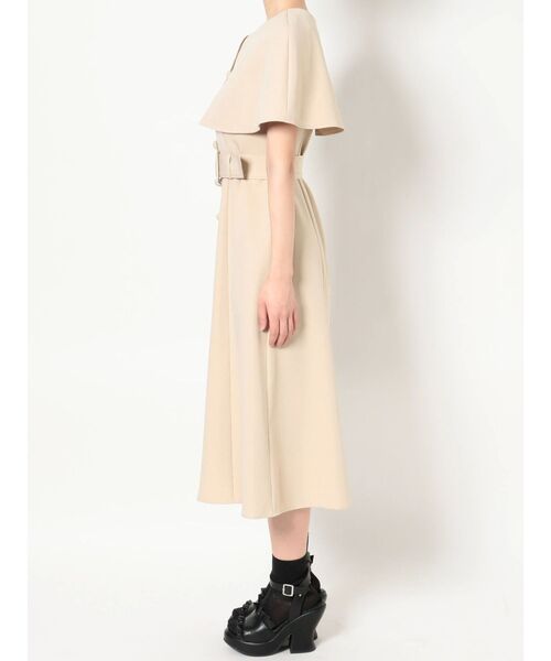 EATME（イートミー）の「ケープカラーワンピース（ワンピース・レディース・ブラック/ベージュ・SMALL/MEDIUM）」の6枚目の写真