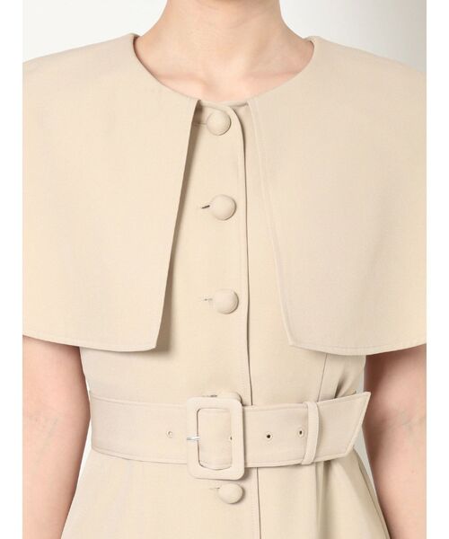 EATME（イートミー）の「ケープカラーワンピース（ワンピース・レディース・ブラック/ベージュ・SMALL/MEDIUM）」の9枚目の写真