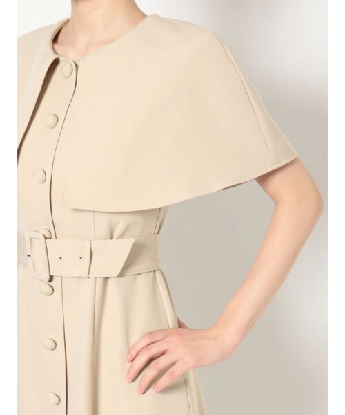 EATME（イートミー）の「ケープカラーワンピース（ワンピース・レディース・ブラック/ベージュ・SMALL/MEDIUM）」の15枚目の写真