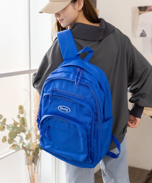 Miniministore（ミニミニストア）の「通勤・通学・アウトドアにも！ 大容量 リュックサック（バックパック/リュック・レディース・ロイヤルブルー/ブラック・FREE）」の6枚目の写真