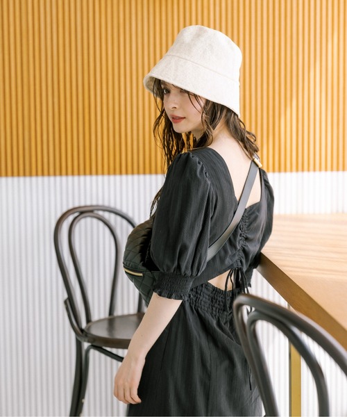 OLIVE des OLIVE（オリーブデオリーブ）の「ジャガードクロ―シュハット　1031150060（ハット・レディース・ブラック/アイボリー・FREE）」の21枚目の写真