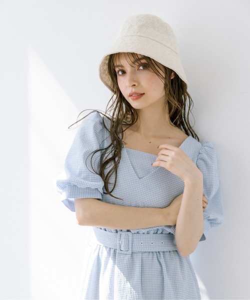 OLIVE des OLIVE（オリーブデオリーブ）の「ジャガードクロ―シュハット　1031150060（ハット・レディース・ブラック/アイボリー・FREE）」の11枚目の写真