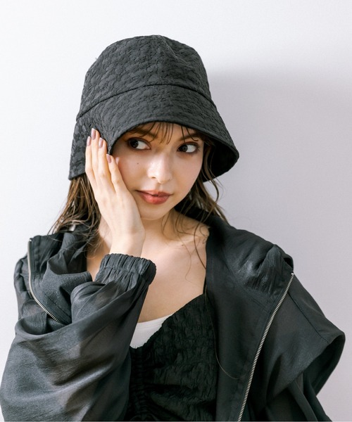 OLIVE des OLIVE（オリーブデオリーブ）の「ジャガードクロ―シュハット　1031150060（ハット・レディース・ブラック/アイボリー・FREE）」の18枚目の写真