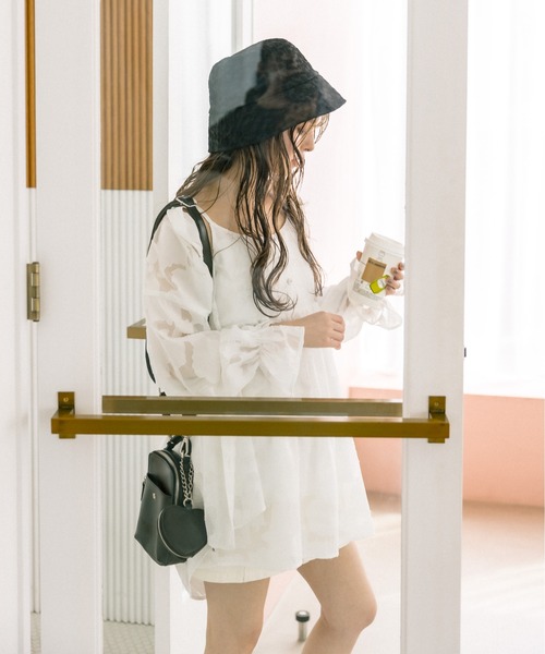 OLIVE des OLIVE（オリーブデオリーブ）の「ジャガードクロ―シュハット　1031150060（ハット・レディース・ブラック/アイボリー・FREE）」の15枚目の写真