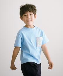 green label relaxing（グリーンレーベルリラクシング）の「フェイスポケット Tシャツ 100cm-130cm（Tシャツ/カットソー・キッズ）」