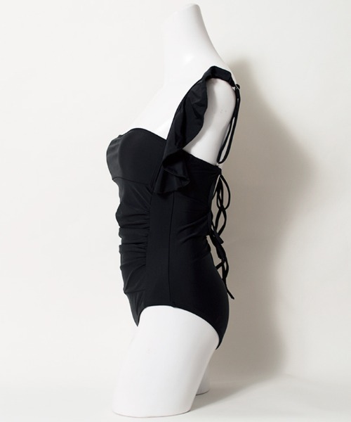 LAVIA(ラヴィア)の「バックオープンワンピースビキニ(水着・レディース・ブラック/ホワイト・L/M)」の18枚目の写真