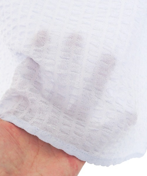 flower(フラワー)の「チャーミングリボントップ(シャツ/ブラウス・レディース・ブルー/ホワイト・FREE)」の15枚目の写真