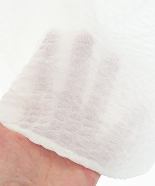 flower(フラワー)の「チャーミングリボントップ(シャツ/ブラウス・レディース・ブルー/ホワイト・FREE)」の19枚目の写真