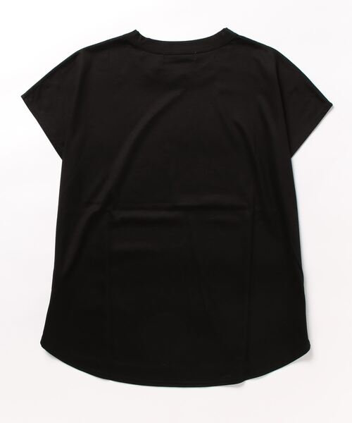 BLACK BY MOUSSY（ブラックバイマウジー）の「plain dolman tops（プレーンドルマントップス）（Tシャツ/カットソー・レディース・オフホワイト/ダークブルー/ブラック・FREE）」の4枚目の写真