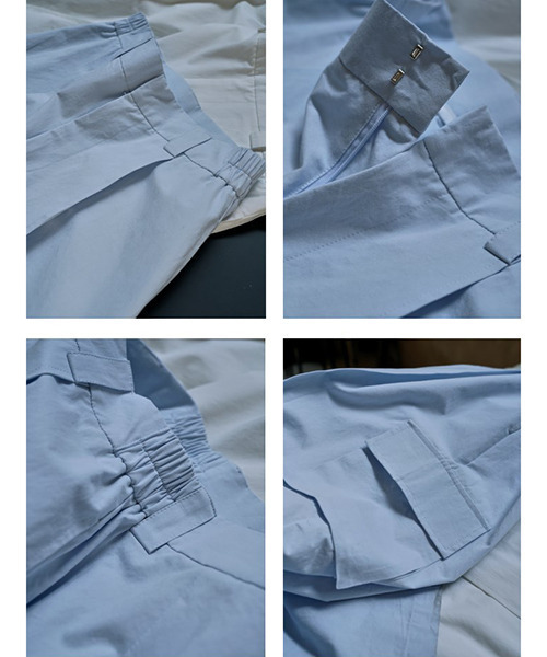 chuclla（チュクラ）の「センタープリーツ カーゴワイドパンツ chw23s083（カーゴパンツ・レディース・ライトブルー/ホワイト・L/M/S）」の18枚目の写真