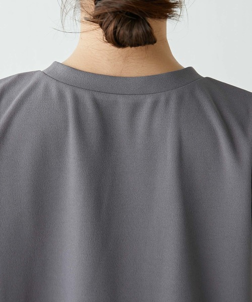 COLLAGE GALLARDAGALANTE（コラージュガリャルダガランテ）の「ジョーゼットソリッドTシャツ（Tシャツ/カットソー・レディース・チャコールグレー/ミント・FREE）」の8枚目の写真