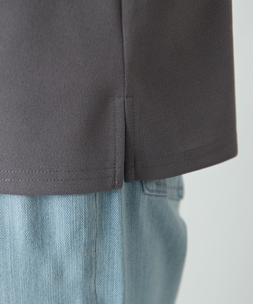 COLLAGE GALLARDAGALANTE（コラージュガリャルダガランテ）の「ジョーゼットソリッドTシャツ（Tシャツ/カットソー・レディース・チャコールグレー/ミント・FREE）」の6枚目の写真