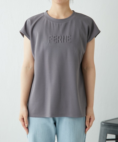 COLLAGE GALLARDAGALANTE（コラージュガリャルダガランテ）の「ジョーゼットソリッドTシャツ（Tシャツ/カットソー・レディース・チャコールグレー/ミント・FREE）」の17枚目の写真