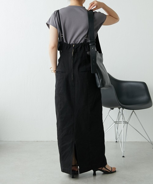 COLLAGE GALLARDAGALANTE（コラージュガリャルダガランテ）の「ジョーゼットソリッドTシャツ（Tシャツ/カットソー・レディース・チャコールグレー/ミント・FREE）」の5枚目の写真