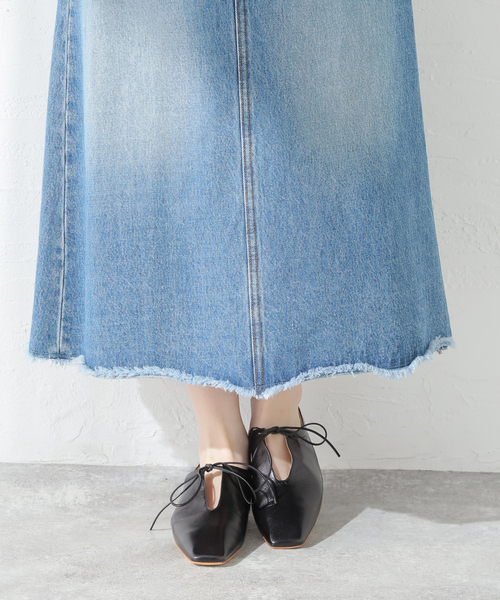 FABIO RUSCONI（ファビオルスコーニ）の「【FABIO RUSCONI / ファビオルスコーニ】リボンスクエアトゥシューズ（その他シューズ・レディース・ブラック・36/37/38）」の12枚目の写真