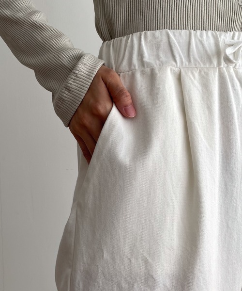 CANAL JEAN（キャナルジーン）の「El mar(エルマール) コットンストレートパンツ（その他パンツ・レディース・ブラック/ホワイト・ONE SIZE）」の19枚目の写真