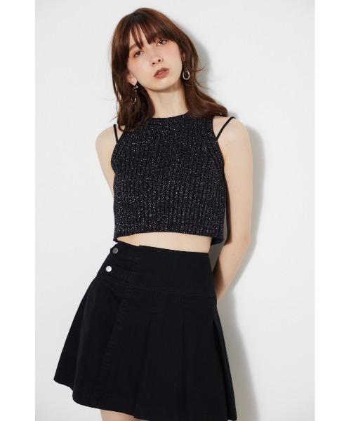 rienda（リエンダ）の「アメスリラメニットトップス（タンクトップ