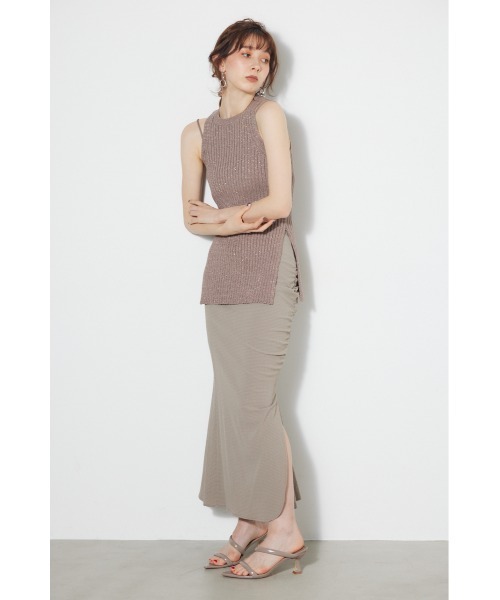 rienda（リエンダ）の「アメスリラメニットトップス（タンクトップ